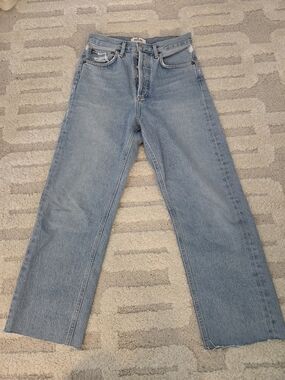 Agolde Womens 90's Raw Hem Jeans. Size 23x24